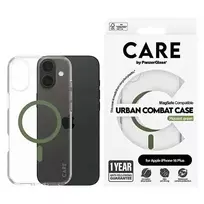 PanzerGlass CARE Case for iPhone 16 Plus 6.7" in green with green MagSafe 1371