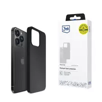 3MK Silicone Case for iPhone 16 Pro Max - Black