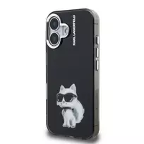 Karl Lagerfeld IML Aquarelle Choupette Case for iPhone 16 Black