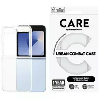 PanzerGlass CARE by Flagship Urban Combat Case for Samsung Galaxy Z Flip7 FE | Flip6 transparent