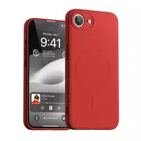 Mercury Case, Semi-Silicone MagSafe iPhone 16e, red