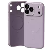 Mercury Semi-Silicone phone case with MagSafe support for iPhone 17 Pro Max in lavender gray