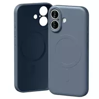 Mercury Semi-Silicone phone case with MagSafe support for iPhone 17 in sierra blue