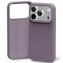Mercury Silicone phone case for iPhone 17 Pro Max, purple