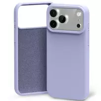 Mercury Silicone phone case for iPhone 17 Pro Max in gray lavender
