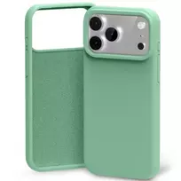 Mercury Silicone phone case for iPhone 17 Pro Max, green