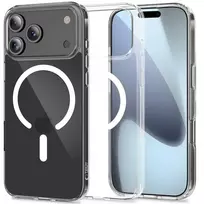 Tech-Protect FLEXAIR HYBRID phone case with MagSafe support for iPhone 17 Pro Max, transparent
