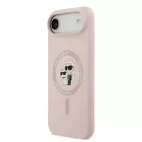 Karl Lagerfeld Liquid Silicone Phone Case with MagSafe for iPhone 17 Air, Pink
