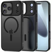 Tech-Protect MAGMAT phone case with MagSafe support for iPhone 17 Pro Max, matte black