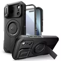 Tech-Protect KEVLAR MagSafe phone case with MagSafe support for iPhone 17 Pro, black