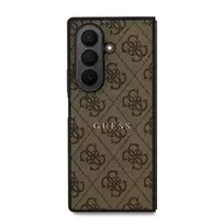 GUESS PU leather phone case for Samsung Galaxy Z Fold 7, brown