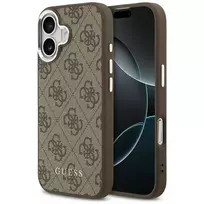 GUESS 4G Classic Logo phone case with MagSafe support for iPhone 17, brown