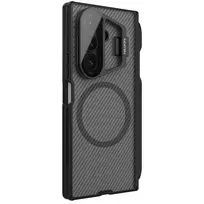 Nillkin CamShield Prop Magnetic Pen Slot Case for Samsung Galaxy Z Fold 7, Transparent Black