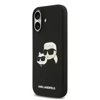 Karl Lagerfeld Liquid Silicone Case with MagSafe for iPhone 17, Black