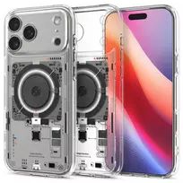Spigen Ultra Hybrid phone case with MagSafe support for iPhone 17 Pro Max, transparent