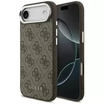 GUESS 4G Classic Logo phone case with MagSafe support for iPhone 17 Air in brown