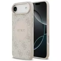GUESS 4G Circle Classic Logo phone case with MagSafe support for iPhone 17 Air, pink