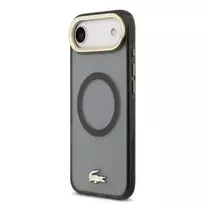 Lacoste PC|TPU Frosted Finish Gold Logo MagSafe Case for iPhone Air Black