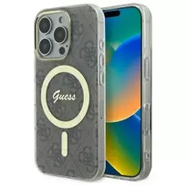 GUESS GUHMP16LH4STW iPhone 16 Pro 6.3" brown hard case IML 4G MagSafe