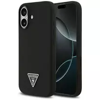GUESS Silicone Triangle Logo MagSafe Case for iPhone 17 - Black