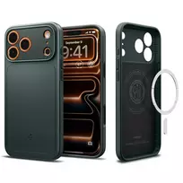 Spigen Slim-fit phone case with MagSafe support for Apple iPhone 17 Pro, green