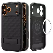 Spigen Parallax "S" phone case with stand and MagSafe support for Apple iPhone 17 Pro Max, matte black