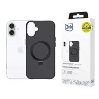 3MK Smoke Mag AND Stand phone case for Apple iPhone 17 in black