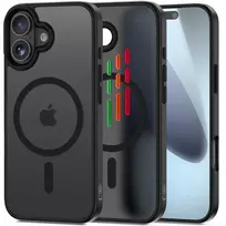 Tech-Protect MAGMAT XT 4-Piece Phone Case with MagSafe Support for Apple iPhone 17, Matte Black