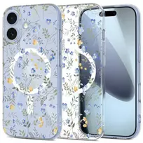 Tech-Protect FLEXAIR phone case with MagSafe support for the Apple iPhone 17, spring flowers design