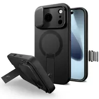 Tech-Protect KEVLAR AURA phone case with MagSafe support for Apple iPhone 17 Pro Max, black