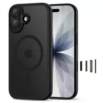 Tech-Protect MAGPEAK CC phone case with MagSafe support for Apple iPhone 17 Pro Max, matte black