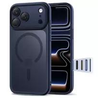 Tech-Protect MAGPEAK CC phone case with MagSafe support for Apple iPhone 17 Pro Max in blue