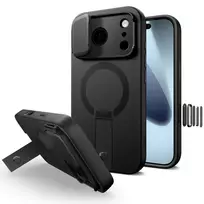 Tech-Protect KEVLAR AURA phone case with MagSafe support for Apple iPhone 17 Pro, black