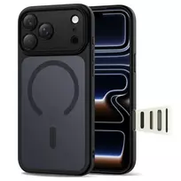 Tech-Protect MAGPEAK CC phone case with MagSafe support for Apple iPhone 17 Pro Max, matte black