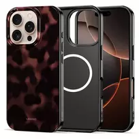 Tech-Protect LAMANO phone case with MagSafe support for Apple iPhone 16 Pro Max, black