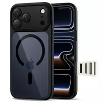 Tech-Protect MAGPEAK CC phone case with MagSafe support for Apple iPhone 17 Pro Max, black