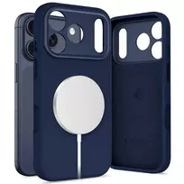 Tech-Protect Unique phone case with MagSafe support for Apple iPhone 17 Pro Max in deep blue