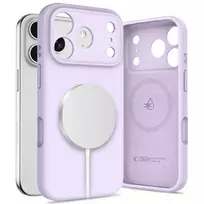Tech-Protect Silicone case with MagSafe support for Apple iPhone 17 Pro Max, purple