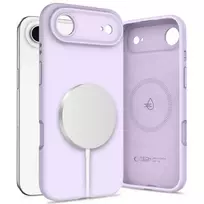 Tech-Protect Silicone MagSafe iPhone 17 Air case with MagSafe support, purple