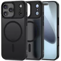 Tech-Protect TP Matt phone case with MagSafe support for Apple iPhone 17 Pro Max, matte black