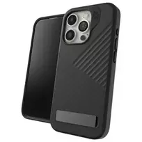 Zagg Denali Snap Kickstand Case for iPhone 15 Pro, black/black