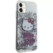 Hello Kitty HKHCN61HDGPHT iPhone 11 / Xr 6.1" white hard case with IML Kitty on Bricks Graffiti design