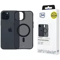 3MK Protection Smoke MagCase phone case with MagSafe support for iPhone 15 gray