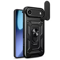 TFO Defender Slide phone case with stand for iPhone 17 Air black (with camera lens protection)