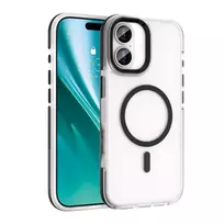 Etteri Icy Mag phone case with MagSafe support for iPhone 17, black