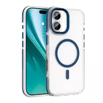 Etteri Icy Mag phone case with MagSafe support for iPhone 17, blue
