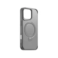 Etteri Matte MagRing phone case with stand and MagSafe support for iPhone 17 Pro, gray