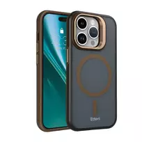 Etteri Morning Fog phone case with MagSafe support for iPhone 14 Pro, brown