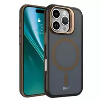 Etteri Morning Fog phone case with MagSafe support for iPhone 16 Pro, brown