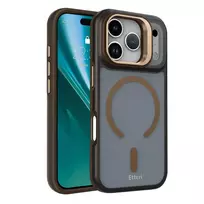 Etteri Morning Fog phone case with MagSafe support for iPhone 17 Pro, brown